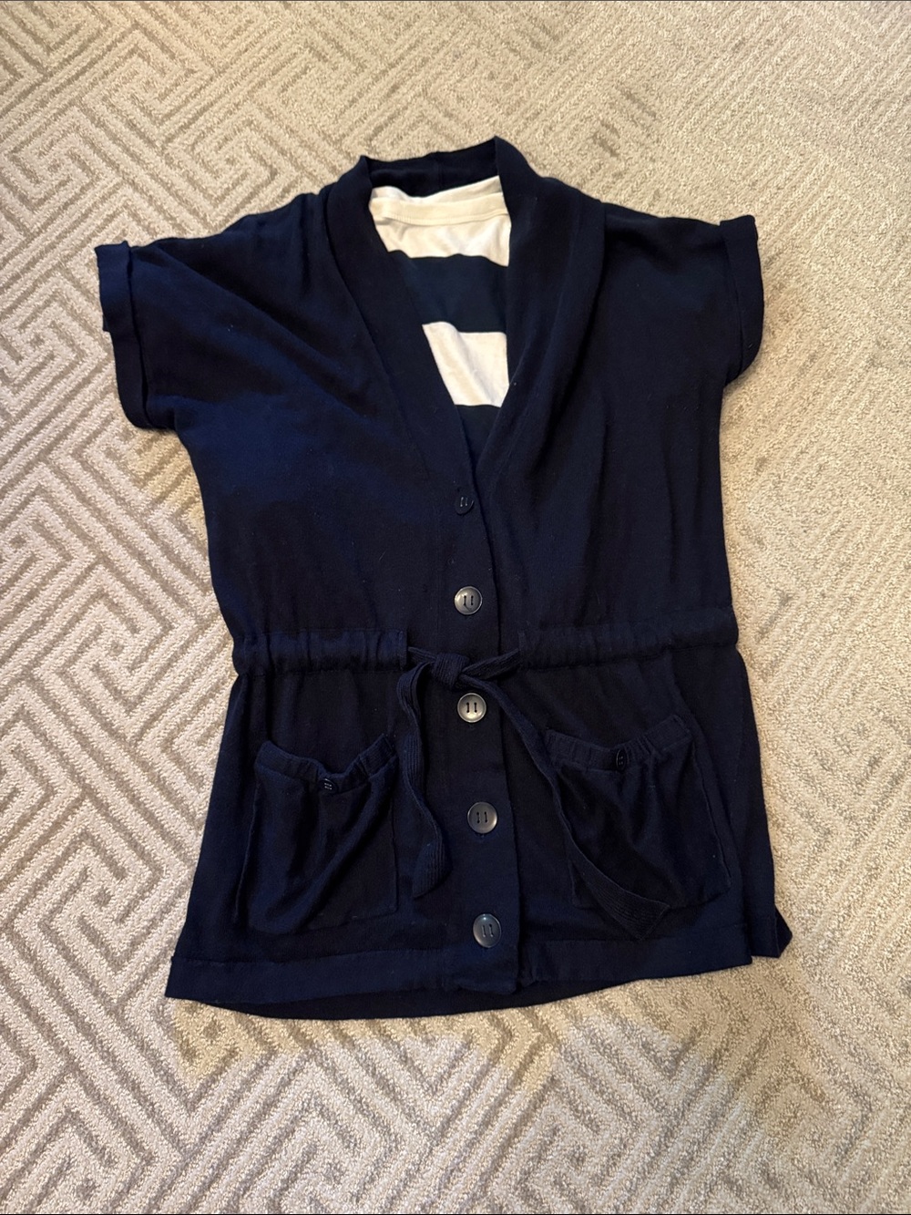 Short sleeve cardigan